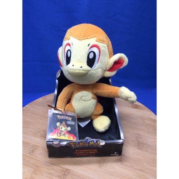 NIB Pokemon Chimchar Plushie With Booklet - Picture 1 of 9